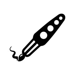 Stationery office paint brush icon | Black Vector illustration |