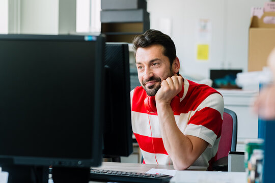 Man Working in Office