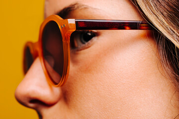 Stylish woman in sunglasses