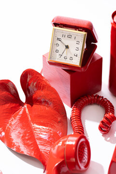 Red vintage scene 