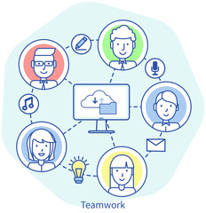 Office staff, work and communication. Head and subordinates. Various workers, managers team. Top managers employees of different levels. Office workers. Co-workers. Colleagues discuss project teamwork