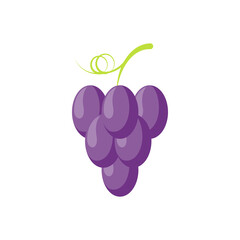 grape brush, colored icon