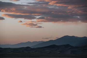 Sunset over Great Sand Dunes National Park