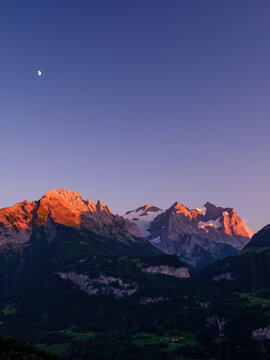 Wetterhorn sunset