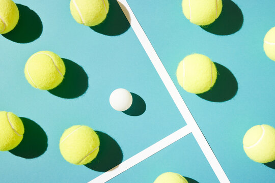 Sport outsider composition from balls
