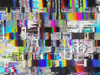 Abstract RGB TV glitch background
