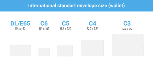 Envelope diecut template size a4 a5 a10. Envelop dimensions paper internation mockup