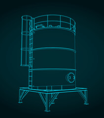 Storage tank illustration