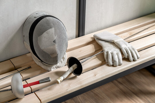 Great interior of modern fencing sport club