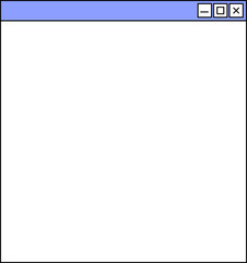 Obraz premium Modern Glass Window App UI Frame