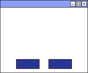 Modern Glass Window App UI Frame