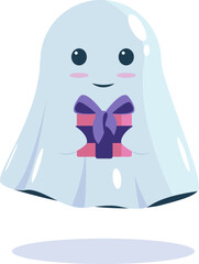 collection of ghosts for the holidays with different gifts and items 3
