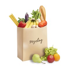 bag with vegetables