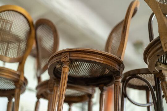 Many chairs preparing for the recovering at the special workshop