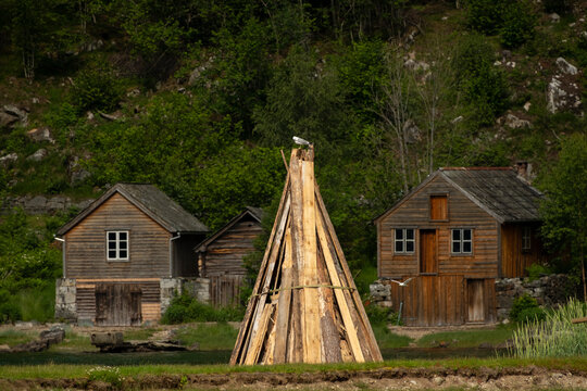 Sankthansaften o Jonsok. Traditional celebration. Norway