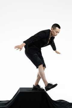 man is balancing