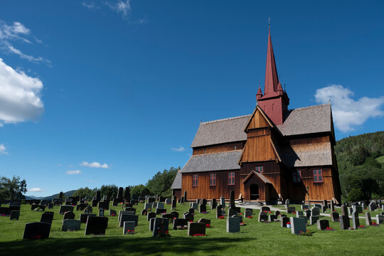 Ringebu Stave Church, Vestland in Norway.