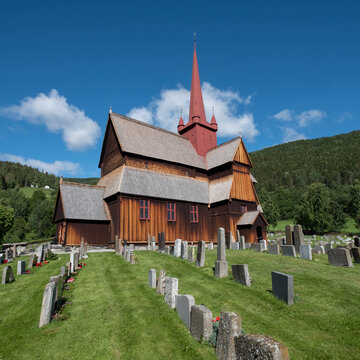 Ringebu Stave Church, Vestland in Norway.