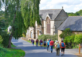 senior hikers in Brittany - France