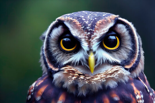 Close-up of a great owl