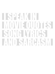 Obraz premium speak lyrics and sarcasm 