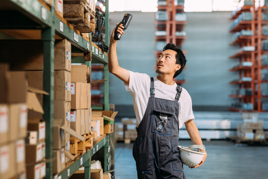 Man Working in Factory 