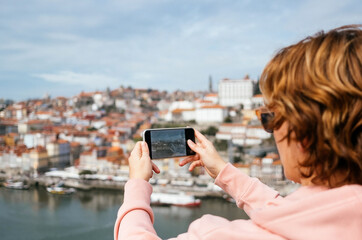 Woman taking a picture