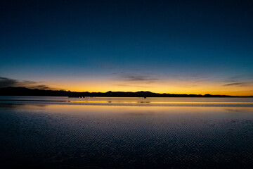 sunset on the river