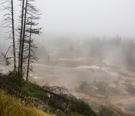 fog in the mountains
