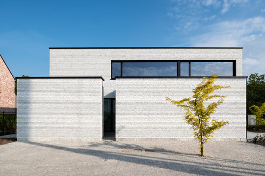 facade of modern villa