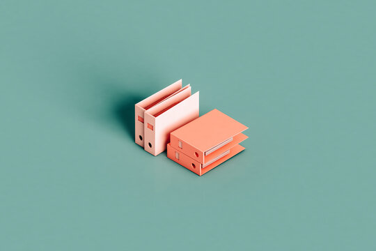 cute pink office folders