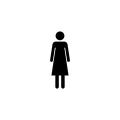 Female icon vector for web and mobile app. woman sign and symbol