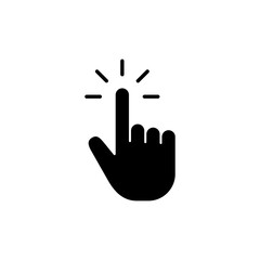 Fototapeta premium Hand cursor icon vector for web and mobile app. cursor sign and symbol. hand cursor icon clik