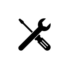 Repair tools icon vector for web and mobile app. tool sign and symbol. setting icon. Wrench and screwdriver. Service