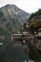 Fototapeta premium The landscape of Hallstatt Austria Salzkammergut 