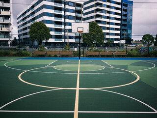 basketball court in the park
