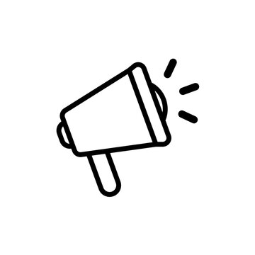Icono de meg&aacute;fono. Altavoz port&aacute;til. Concepto de comunicaci&oacute;n. ilustraci&oacute;n vectorial