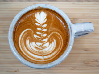 Latte Art on Wood