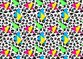 A 1980's retro inspired repeating pattern