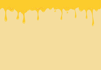 background of melting cheese drip yummy melted cheddar cheese melt on top border