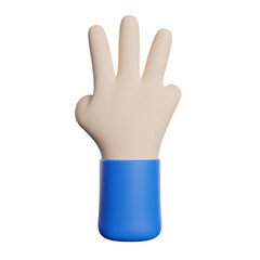 Hand Gesture Counting Three