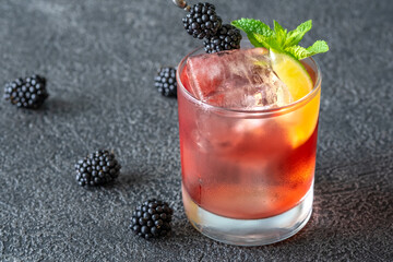 Blackberry Bourbon Smash