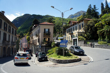 Landscapes of Italy.A small cozy town on the shores of Lake Como.
