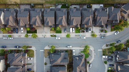 Overhead of Suburban Neighborhood