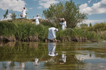 Slavic Women At Riverside