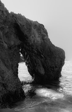 Black and white pictures of the Big Sur Coast