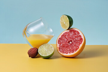 Fototapeta Immune Boosting Ingredients, Fruits For Supply Of Organism With Antioxidants. Healthy Eating, Fresh obraz