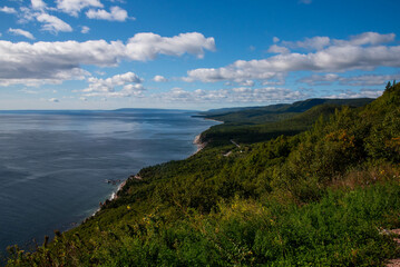 Fototapeta na wymiar Cape Breton Highlands Cliffs and views