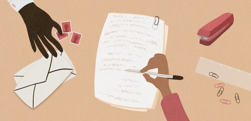 Write a letter, borrow a stamp