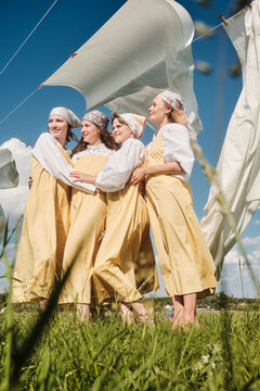 Four Peasant Women On Summer Day